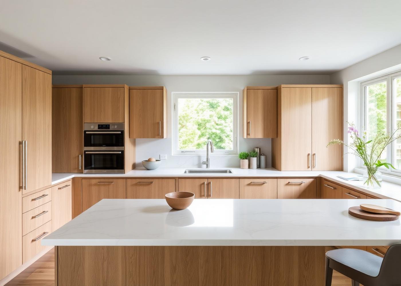 Cocina reformada con acabado profesional